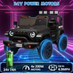 24V Power Wheel 2 Seater Kids Ride On Car,Parent Remote Control,4WD 800W Motor,3 Adjustable Speeds For Ages 3+ -Garvee GUEST 66d44117 4dc1 431d a6d1 1d84996b6caf