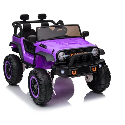 Electric Ride On Car, 24V 2 Seats For Kids, With Remote Control, 4WD Spring Suspension, 2 Speeds, Music, For 3+ 9 Electric Ride On Car, 24V 2 Seats For Kids, With Remote Control, 4WD Spring Suspension, 2 Speeds, Music, For 3+ - Image 7