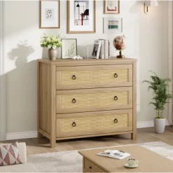 3 Dresser For Bedroom, 29" Tall Dresser, Modern Tall Drawer Dresser With Storage, Wooden Closet Dressers Chest Of Drawers, White -Garvee GUEST 6751b40a f3b6 451a a4ae 80f163b6f178