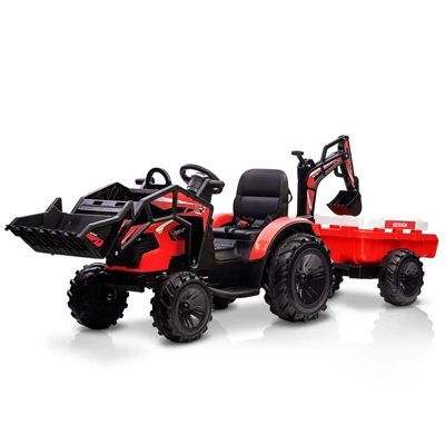 24V Kids Electric Car, 2 Seater Ride On Car For Kids, Excavator & Bulldozer, Electric Vehicle W/Trailer 13 24V Kids Electric Car, 2 Seater Ride On Car For Kids, Excavator & Bulldozer, Electric Vehicle W/Trailer - Image 11