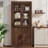 Garvee Tall Kitchen Pantry, Wood Pantry Storage Cabinet With 4 Doors & Adjustable Shelves, Farmhouse Freestanding Pantry Cupboard For Dining -Garvee GUEST 67c13516 9763 42c2 8843 9c969a766ae6
