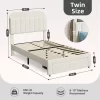 Twin Size Bed Frames With Storage Headboard,Twin Bed Frames With Storage Drawer -Garvee GUEST 681e3d47 e22d 4126 9a3d fb89536e7f87