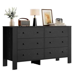 6 Drawer Dresser For Bedroom, Modern Double Dresser Organizer With Storage Drawers, Wooden Chests Of Drawers For Bedroom, Entryway, Hallway -Garvee GUEST 69695dc9 d295 40d8 82ce 1524671f0a9d
