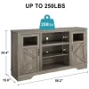 34'' Tall Farmhouse LED TV Stand,Entertainment Center With Storage,TV Media Console Table For TV Up To 65 Inch,TV Table -Garvee GUEST 6989f88f b071 4483 8941 6f9c4e452b5c