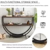 Console Table, Entryway Table With 2-Tier Open Storage Shelf, Industrial Design Display Shelf, Hallway Console Sofa Table For Living Room Hallway -Garvee GUEST 69b2cd3f bc5c 40dd a0dd 2dda95625d96