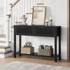 Farmhouse Entryway Table,43 Inch Wood Console Table With 2 Drawers,2 Tier Sofa Table With Storage For Living Room, Foyer Tables For Entryway -Garvee GUEST 69da4170 b0ac 485d aac7 3b9556b05a9f