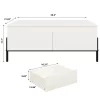 Garvee Coffee Table With 2 Handle-free Drawers White Center Table With Open Storage Shelf -Garvee GUEST 6ab5c6af 2c1c 41dd 9144 00403c799e99