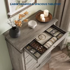 Farmhouse Tall Dresser For Bedroom With 7 Drawers, 50" Tall Large Wood Chest Of Drawers 14 Farmhouse Tall Dresser For Bedroom With 7 Drawers, 50" Tall Large Wood Chest Of Drawers -Garvee GUEST 6af64edf 1ba9 4d07 871e ff59d71db3bf