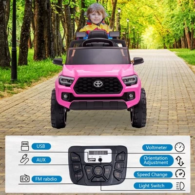 Officially Licensed Toyota Tacoma 12V Kids Ride-On Car With Parent Remote Control 6 Officially Licensed Toyota Tacoma 12V Kids Ride-On Car With Parent Remote Control - Image 4