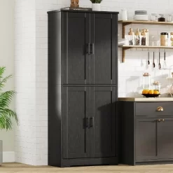 70" Tall Kitchen Pantry Cabinets With 2 Doors And 3 Adjustable Shelves, Freestanding Modern Storage Cabinet For Dining Room, Living Room 17 70" Tall Kitchen Pantry Cabinets With 2 Doors And 3 Adjustable Shelves, Freestanding Modern Storage Cabinet For Dining Room, Living Room -Garvee GUEST 6c78caa5 22c6 43cb b6f7 a0bd1304c5e5