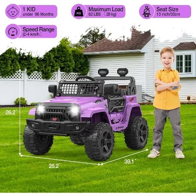 12V Electric Ride Car For Kids With Remote Control,Music Player, Spring Suspension 5 12V Electric Ride Car For Kids With Remote Control,Music Player, Spring Suspension - Image 3