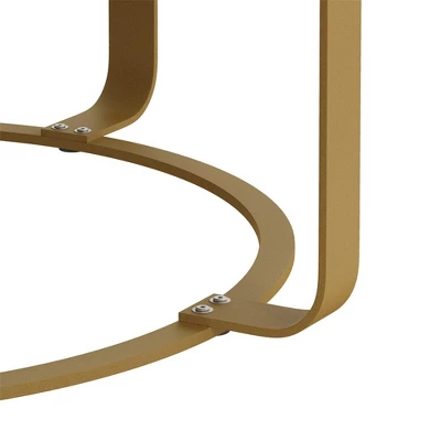 Center Tables, Modern Round Coffee Table Wooden Carving Pattern Coffee Table With Metal Legs For Living Room Reception Room Office 9 Center Tables, Modern Round Coffee Table Wooden Carving Pattern Coffee Table With Metal Legs For Living Room Reception Room Office - Image 7