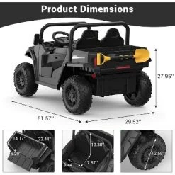 24V Ride On Car With Remote Control, Electric Dump Bed And Extra Shovel -Garvee GUEST 7103d4f2 f8e2 45b6 aa28 8387c8f906ba