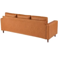 Whizmax 85" Leather Couch For Living Room, Modern Sofa Couches With Padded Backrest For Living Room, Bedroom, Office, Orange 14 Whizmax 85" Leather Couch For Living Room, Modern Sofa Couches With Padded Backrest For Living Room, Bedroom, Office, Orange -Garvee GUEST 716d9cfa 6362 49b3 928f cb8080e60c77