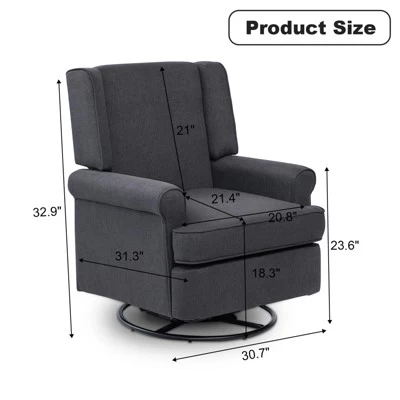 Swivel Glider Rocker Recliner,Swivel Recliner,Nursery Glider Chair, Soothing Rocking Motion 3 Swivel Glider Rocker Recliner,Swivel Recliner,Nursery Glider Chair, Soothing Rocking Motion