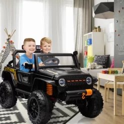 24V Ride-On Truck Car For Kids With Parent Remote Control – 3 Speeds, 4-Wheel Suspension, LED Lights, Music/MP3 Player & Safety Belt -Garvee GUEST 72a5e5f2 926b 4a7d 9fcb 1ba584a0008d
