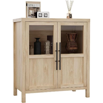 Sideboard Buffet Cabinet With Glass Doors, 29" Large Buffet Cabinet With Storage, Farmhouse Storage Cabinet Table For Kitchen Dining Room 10 Sideboard Buffet Cabinet With Glass Doors, 29" Large Buffet Cabinet With Storage, Farmhouse Storage Cabinet Table For Kitchen Dining Room - Image 8