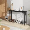 39.4 Inch Modern Console Table For Entryway, Silm Side Table Behind Couch With Charging Station & Metal Legs 1 39.4 Inch Modern Console Table For Entryway, Silm Side Table Behind Couch With Charging Station & Metal Legs -Garvee GUEST 7481e0d8 0a99 4468 b803 50ad44f36438