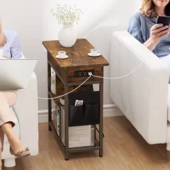 End Table With Charging Station, Narrow Side Table Nightstand With Outlets USB Ports And Storage 10 End Table With Charging Station, Narrow Side Table Nightstand With Outlets USB Ports And Storage -Garvee GUEST 75663a0b d8c4 4e84 8617 962aa53b7429