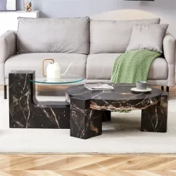 Modern Coffee Tables Set Of 2, Coffee Table With Detachable Nightstand, Accent Center Table With Glass Top Side Table For Bedroom Office 17 Modern Coffee Tables Set Of 2, Coffee Table With Detachable Nightstand, Accent Center Table With Glass Top Side Table For Bedroom Office -Garvee GUEST 75c5fdf2 130a 41f4 8a30 8d7a9fd19db0