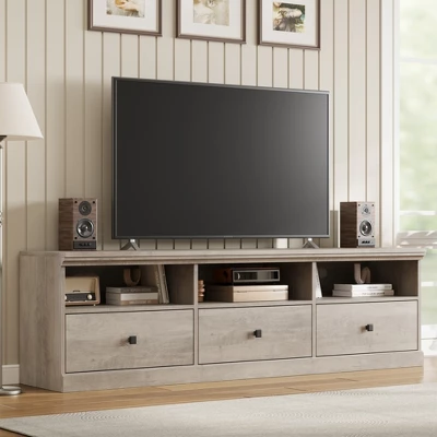 70in TV Stand For TVs Up To 80", Mid Century Modern Entertainment Center With Drawer, TV Console Media Cabinet For Living Room, Bedroom 11 70in TV Stand For TVs Up To 80", Mid Century Modern Entertainment Center With Drawer, TV Console Media Cabinet For Living Room, Bedroom - Image 9