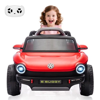 12V Ride On Car For Kids,Licensed Volkswagen Beetle,Electric Vehicle ,Battery Powerd Toy Car With Remote Control, LED Headlights, Horn, Music 11 12V Ride On Car For Kids,Licensed Volkswagen Beetle,Electric Vehicle ,Battery Powerd Toy Car With Remote Control, LED Headlights, Horn, Music - Image 9
