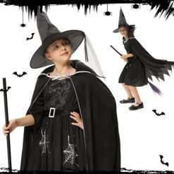 Garvee Black Witch Costume For Girls--Halloween Plush Witch Dress With Hat 15 Garvee Black Witch Costume For Girls--Halloween Plush Witch Dress With Hat -Garvee GUEST 77499163 5132 42ff 8e65 973f9096b509