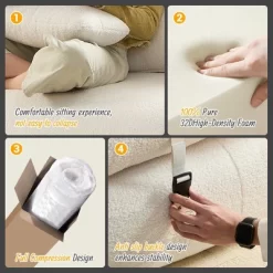 Foldable Human Dog Bed For Adults, 78.7" Multi-Functional Sofa Bed, 3 In 1 Teddy Fabric Sleeper Sofa Bed For Living Room Guest Bed Playroom -Garvee GUEST 77a08fee 01f6 4978 bb48 54563bb57bcc