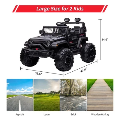 24V Kids Ride On 2 Seaters Electric Car With Remote Control, 2 * 120W Motors Battery Powered 7 24V Kids Ride On 2 Seaters Electric Car With Remote Control, 2 * 120W Motors Battery Powered - Image 5