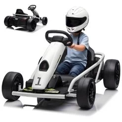 24V Kids Electric Go Kart - 300W X2 Motor, 8MPH, Drift Function, Slow Start & Seat Belt, 180lb Capacity, Ages 8-12 23 24V Kids Electric Go Kart - 300W X2 Motor, 8MPH, Drift Function, Slow Start & Seat Belt, 180lb Capacity, Ages 8-12 -Garvee GUEST 7b0df347 2d7a 4515 b823 3dfa69f83e2b