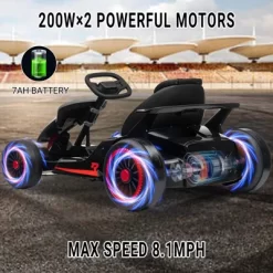 Kids Go Kart, Ride On Drift Kart With Dual 200W Motors, 24V Battery Powered Electric Drift Car, Outdoor 2-Speed Ride On Racing Toy -Garvee GUEST 7d798a1f 059b 48c2 ae93 138c43a13727