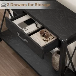 Farmhouse Console Table With 2 Drawers And Storage Shelf, Wood Sofa Table For Entryway, Living Room, Hallway, And Foyer 14 Farmhouse Console Table With 2 Drawers And Storage Shelf, Wood Sofa Table For Entryway, Living Room, Hallway, And Foyer -Garvee GUEST 7d7adecd a703 4c4a a536 d6ee695309b0