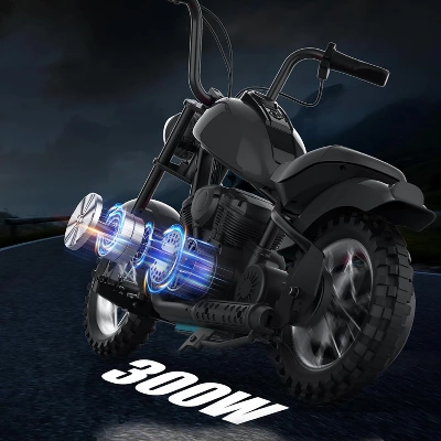 Garvee Electric Dirt Bike For Kids With 15 MPH Top Speed, 24V 300W Motor, LED Lights & 12" Air-Filled Tires 6 Garvee Electric Dirt Bike For Kids With 15 MPH Top Speed, 24V 300W Motor, LED Lights & 12" Air-Filled Tires - Image 4