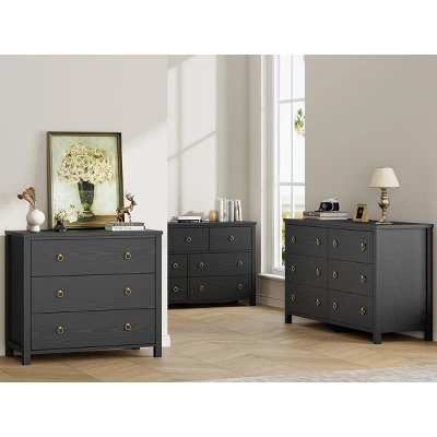 Drawer Dresser For Bedroom, Chest Of Drawers, Tall Dresser, Wooden Dresser Chest With Clothes Storage Cabinet, Drawer Organizer 5 Drawer Dresser For Bedroom, Chest Of Drawers, Tall Dresser, Wooden Dresser Chest With Clothes Storage Cabinet, Drawer Organizer - Image 3