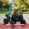 12V Kids Ride On ATV, 4 Wheeler Electric Vehicle For Kids, Battery Powered Quad Toy Vehicle With Music, Horn