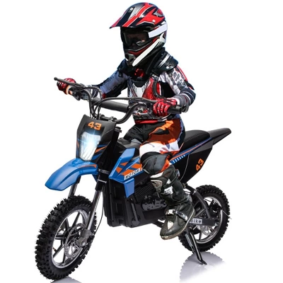 Kids Ride On Dirt Bike,15.5MPH Electric Battery-Powered Off-Road Motorcycle Max Load 175 Lbs,Led Light,Leather Seat 9 Kids Ride On Dirt Bike,15.5MPH Electric Battery-Powered Off-Road Motorcycle Max Load 175 Lbs,Led Light,Leather Seat - Image 7