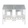 Twin House Bed For Kids Wood Low Loft Bed Frame With Windows And Roof, Easy Assembly White -Garvee GUEST 826c45c3 51f4 479c b759 b94212517b60
