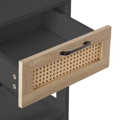 15.75" Rattan Night Stands With Drawer Bedside End Table For Small Space -Garvee GUEST 82b91f28 d077 4ee2 ac30 89a63a28e31d