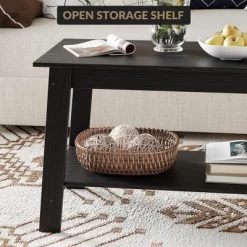 Stylish 31.5" Coffee Table With Open Shelves - 2-Tier Modern Industrial Design 19 Stylish 31.5" Coffee Table With Open Shelves - 2-Tier Modern Industrial Design -Garvee GUEST 82c30efa d100 444d a8b0 880d9d5e591e