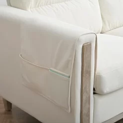 79.5" Sofa Couch Modern 3-Seater Sofa With Cushions Armrest Side Pocket For Living Room Home Office Apartment Beige -Garvee GUEST 834c9503 a9f7 40c9 9ffb 481f5604d4d3