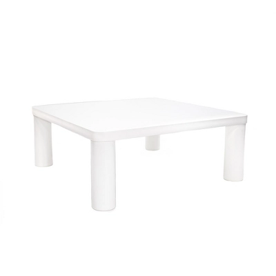 33.5" Modern Square Coffee Table, Wooden End Table, Accent Coffee Table Nightstands For Living Room Bedroom Office White 5 33.5" Modern Square Coffee Table, Wooden End Table, Accent Coffee Table Nightstands For Living Room Bedroom Office White - Image 3