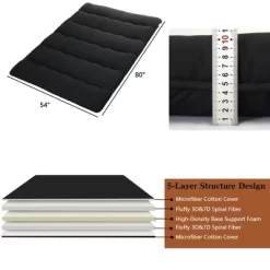 Foldable Japanese Floor Mattress, Roll-Up Futon Sleeping Pad For Camping RV And Home Use -Garvee GUEST 84eef8e5 76d0 4d7f 8a49 2aff7ab2ee7a