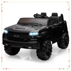 24V 2-Seater Truck Licensed Chevrolet Silverado Ride On Car Toy W/Parent Remote Control -Garvee GUEST 857c7f76 a327 4172 8df9 aebc223d6191