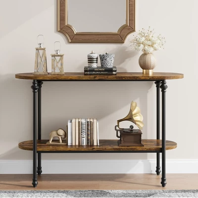 Whizmax Console Table, 43.3" Entryway Table With Storage, 2 Tier Sofa Table, Behind Couch Table For Living Room, Hallway, Entryway 3 Whizmax Console Table, 43.3" Entryway Table With Storage, 2 Tier Sofa Table, Behind Couch Table For Living Room, Hallway, Entryway