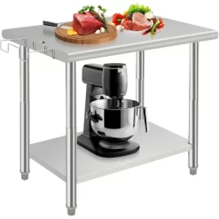 Heavy Duty Stainless Steel Work Table, Adjustable Height Utility Table For Home, Garage, And Restaurant Use 36 Heavy Duty Stainless Steel Work Table, Adjustable Height Utility Table For Home, Garage, And Restaurant Use -Garvee GUEST 878cc31e e56c 4abb 9d10 caeaddaa27a0