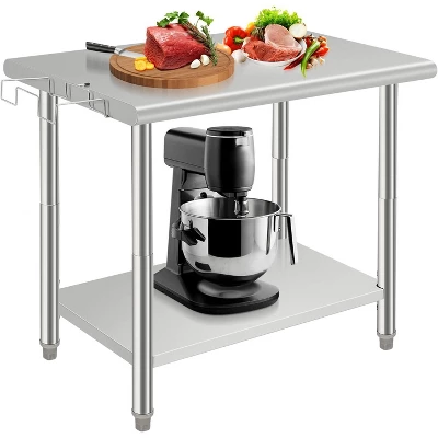 Heavy Duty Stainless Steel Work Table, Adjustable Height Utility Table For Home, Garage, And Restaurant Use 17 Heavy Duty Stainless Steel Work Table, Adjustable Height Utility Table For Home, Garage, And Restaurant Use - Image 15