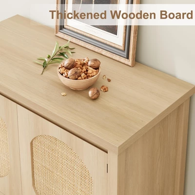 Farmhouse Console Table, Sofa Table With 2-Door, Entryway Table With Storage Shelf, Hallway Table 4 Farmhouse Console Table, Sofa Table With 2-Door, Entryway Table With Storage Shelf, Hallway Table - Image 2