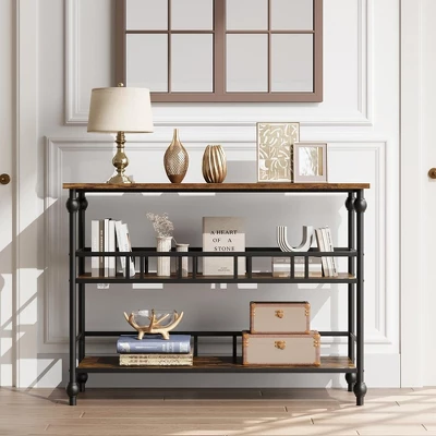 Whizmax Console Table, 3-Tier Sofa Tables Narrow Entryway Table With Storage For Living Room, Foyer, Bedroom 4 Whizmax Console Table, 3-Tier Sofa Tables Narrow Entryway Table With Storage For Living Room, Foyer, Bedroom - Image 2