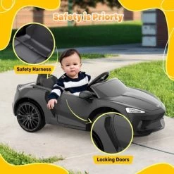 Ride On Car,12V Licensed Electric Car For 3-6 Kids,Electric Car With 2 Speeds