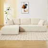 Modular Sectional Sofa, 106" Modular Cloud Couch, L-Shaped Corduroy Sectional Sofa With Chaise, No Assembly, Ultra-Plush Comfort -Garvee GUEST 8e9fd860 2dfc 4fd4 97a4 66d8c3cf0511